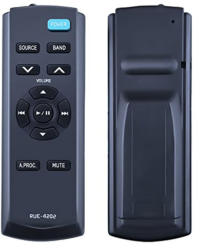 GOUYESHO RUE-4202 Ersatzfernbedienung für Alpine Autoradio-System, kompatibel mit CDE-152 CDA-9887 CDE-HD137BT CDE-HD138BT CDE-SXM145 CDA-D855 CDA-W550 CDE-141 CDE-143BT CDE-HD148BT
