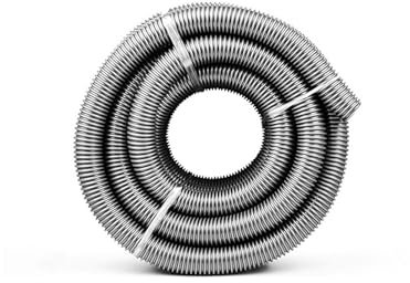 CEPAIXN Interno 35mm/Esterno 42mm Aspirapolvere Tubo Filettato/Soffietto/Cannucce/Tubo Morbido Durevole Flessibile di Ricambio Tubo A Vuoto (Schwarz : Gray-5m (35mm))