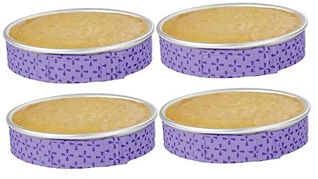 FUNOMOCYA 4 Pz Strumento di Cottura a Piastra Quadrata Piastra Rotonda Stampo per Dolci da Forno Avvolge Bicchieri da tè Turchi Teglie Quadrate per La Cottura Piazza Tortiera Cintura
