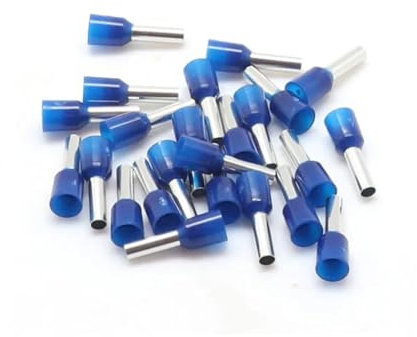 100 pz/pacco Utensili Elettrici E16-12 PVC Corn End Wire Crimp Connettore 16mm2 Kit Cavo Terminale (Color : Blue)
