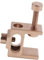 Ronyme Porch Rails Clamp Deck Clamp for Decks, Railings, Fences, Poles, Tables Torch Mounting Bracket Backyard BBQ Deck Torch Clamp, pink