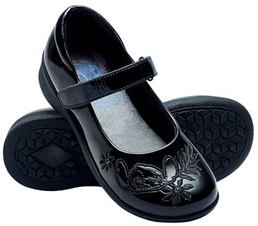 Disney Stitch Schuhe Mädchen | Mädchenschuhe | Schwarz Schulschuhe | Offizielle Stitch Merchandise | Schwarz 24