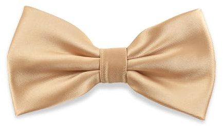 Massi Morino Fliege Herren Champagner vorgebunden und verstellbar - Beige Anzug Herrenfliege | Bow Tie mit großer Farbauswahl