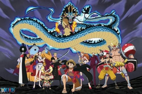 One Piece The Crew Versus Kaido Maxi-Poster, laminiert