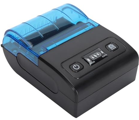 Zunate 58 mm Belegdrucker, Bluetooth, Typ C, Mehrere Sprachen, Mobiler Thermodrucker für Restaurants, Einzelhandel, Büro, Portabel