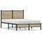 Xichuzi Metallbett ohne Matratze Sonoma-Eiche 120x190 cm, Bett, Bettgestell, Jugendbett, Schlafzimmer Bett, Bed Frame - 4007865