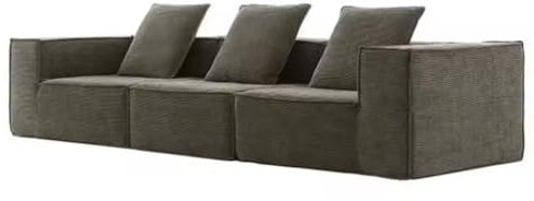 Llchaensc Ecksofa - Modern Design Couch, Sofagarnitur, Couchgarnitur, Polsterecke, Freistehend,Grau