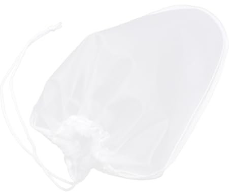 Nylon Filterbeutel Feinmaschig, Wiederverwendbar, Leicht zu Öffnen, Weiß