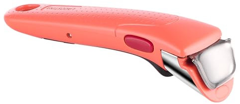 Lagostina Ingenio Manico Rimovibile Resistente fino a 10kg, Design Ergonomico dal Fissaggio e Sicurezza Totali, Compatibile con i Corpi Pentola Ingenio, Color Corallo