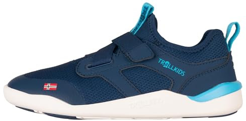 Trollkids Kids Bergen Barefoot Hiker 33, Grey-Blue