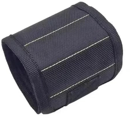 Tool Boxes for Holding Screws Tool Kit Belt Household Strong Magnets Adsorbent Nails Drilling Bits Wrist Men Gadgets Bag Tool Dividers(3 Rows-Black)