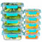 MFY 10 Pack Glass Containers with Lids, Reusable Meal Prep Containers, Airtight Glass Food Storage Containers with Lids, BPA-free, Microwave, Oven, Freezer and Dishwasher Safe, 1040ml & 400ml, Green