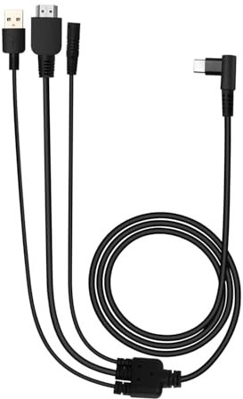 3-in-1 Cable for KAMVAS Pro 16 Pro 13 GT-133 and Pro 12 GT-116 Graphics Drawing Monitor with HDMI-compatible, AC and USB Cables Included