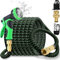 Gartenschlauch 100FT/30M,Flexibler Gartenschlauch Dehnbarer mit 10 Funktions Gartenbrause, 1/2 3/4 Adapter, Wasserschlauch Flexibel Schlauch Flexschlauch Garten für Gartenbewässerung Autowäsche