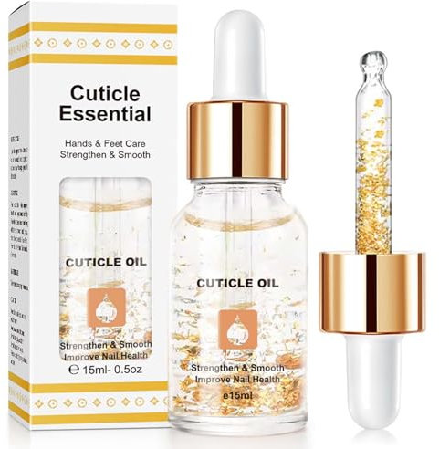 Nail Oil with Vitamin E - Cuticle Oil for Nails Moisturizes Nail Skin - Cuticle Care Oils Organic Ingredient nail Repair Essence - Nail Nutrition oil for Chapped Hangnails Care 15ML
