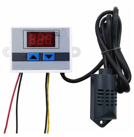 Thermohygromètre Contrôleur d'humidité numérique Humidistat Hygromètre Interrupteur de contrôle d'humidité Régulateur Capteur d'humidité