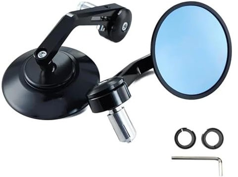 Retrovisores Moto para Y&amaha XSR700 XSR 700 XSR900 XSR 900 XSR125 155 1 par 7/8 '' 22 Mm Espejos Extremo Barra Motocicleta Retrovisor con Punta De Manillar Retro Motos Espejos Laterales