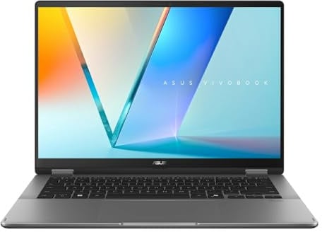 ASUS Vivobook Flip TP3407SA-QL011W 14 OLED WUXGA 1920X1200 16:10 Bend+400nits[HDR] Glare - CORE ULTRA 5 226V - LPDDR5X 16GB [on bd.] - 512GB PCIE G4 SSD - Intel? Arc? Graphics - GRAY - WIN11 HOME - 2