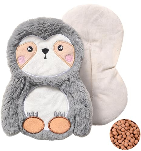 Dhqkqg Wärmekissen Mikrowelle, Eule Mikrowelle Heizung Pad, Wärmflasche für MIkrowelle, Süß Wärmekissen Kinder, Wärmflasche Tier, la Douleur Musculaire, für Frauen Mädchen Katzenliebhaber