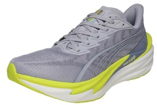 Puma Deviate Nitro 4 Herren-Laufschuhe, Vibrant Silver Lux Lime, 41 EU