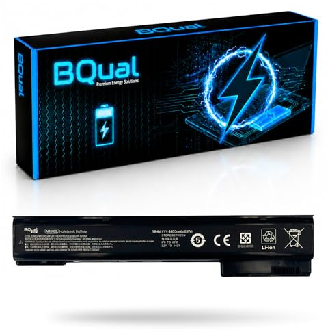 BQual AR08 AR08XL Laptop Akku für HP ZBook 15 G1 G2 17 G1 G2-14,4 V 4400 mAh / 63 Wh Li-Polymer Ersatzakku Schwarz Notebook Akku Batterie