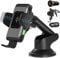 Wefunix 15W Cargador Inalámbrico Coche, [Agarre Automático] Soporte Movil Coche Qi Carga Rápida compatible con iPhone 16 15 14 13 12 11 XS Samsung Galaxy S25 S24 S23 S22 S21 S20 Note 20 Huawei P40 Pro