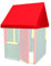 move and stic Stoffdach für Spielhaus für Kinderzimmer Indoor und Outdoor Gartenhaus, perfekt zum Ergänzen oder um mit MoveAndStic zu starten (Stoffach)