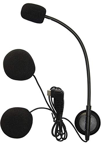 USB Type C Dur Microphone et Écouteur pour BT-S2 et BT-S3 Intercom Moto Bluetooth (USB C, Microphone Dur)