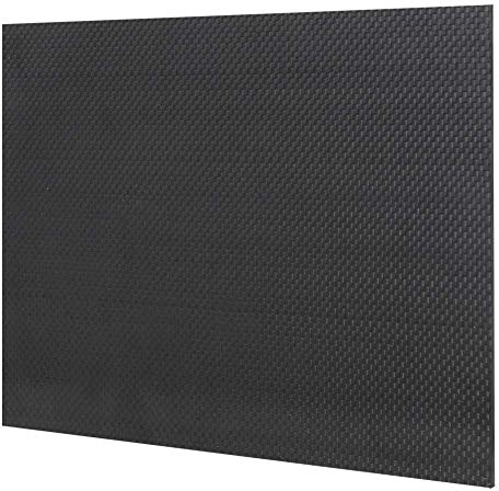 Placa de fibra de carbono, material de hoja de tablero de placa de fibra de carbono de sarga de alta dureza con superficie brillante brillante (200 x 300 x 1,5 mm)