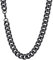 U7 Halskette 60cm schwarz Edelstahl Panzerkette 12mm breit Hip Hop Herren Kette kubanische Gliederkette Link Necklace Jungen Männer Minimalist Modeschmuck Accessoire