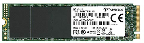 Transcend 112S M.2 512 Go PCI Express 3.0 3D NAND NVMe
