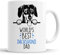 Faithful Prints Dachshund World's Best Dad Mug Dog Dad Dachshund Dad Cup Friend Funny Gift for Birthday Christmas, Dachshund Mug (FP-10440)