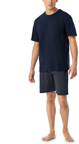 Schiesser Herren Schlafanzug kurz Rundhals - Nightwear Set