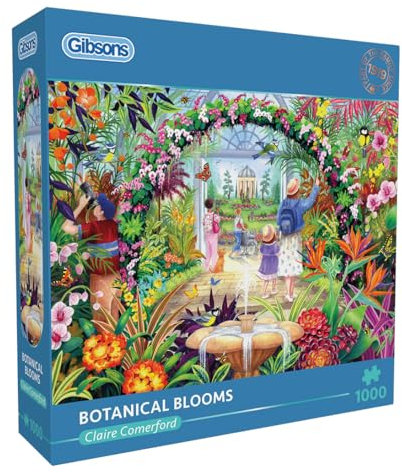 Gibsons Games | Botanical Blooms 1000 Piece Jigsaw Puzzle | Sustainable, Premium 100% Recycled Board | Great Gift for Adults