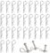 100PCS Cotter Pins,Stainless Steel Clips,RC Body ClipsRugged Steel R Type Pen,Easy to Install Body Clips,Silver Body Splint Clips for 1/10 Remote Controlled Car Housing Model Spare Part(Silver)
