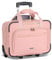 Lekebobor Rolling Laptop Bag - Briefcase on Wheels for Women/Men Fits Up to 15.6Inch Rolling Bags for Travel and Business, Pink, 17.5 inches x 6 inches x 12.5 inches, Commercial Affairs