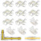 12 Stk COB LED Eckverbinder Und Verbinder - 2 Pin 8mm Streifen Eckverbinder L-Form Und T-Form - Kabelverbinder Für 8mm LED Streifen 12V 24V