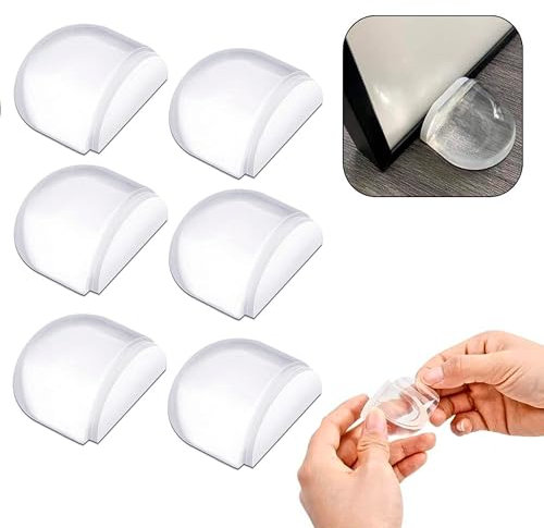 Topes Para Puertas Suelo - Tope Puertas Suelo - Tope Puerta - Batente Porta Chao - Batente Porta - Door Stopper - ADHESIVO CON FORMULA MEJORADA - 6 UNIDADES
