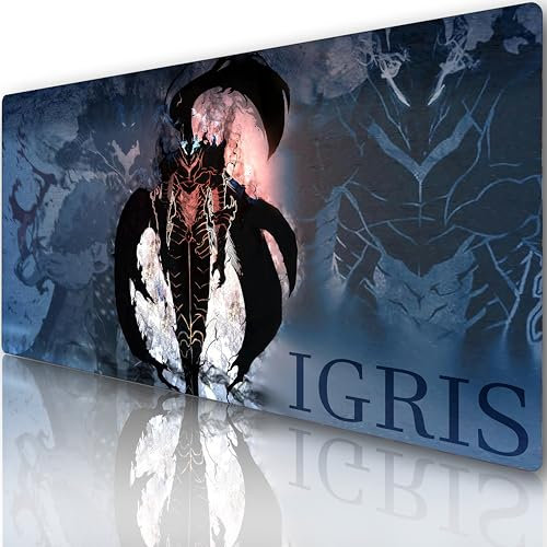 Innovatc Igris Solo Leveling Gaming-Mauspad – XXL 900x400mm, rutschfest, Wasserdicht, Verstärkte Nähte für Gamer & Anime-Fans
