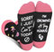 Antidérapant Chaussettes Femme Enceintes Pour Future Maman-Idée Cadeau Fête Des Mères Saint Valentin Pour Femme-Chaussettes Humour Fantaisie Rigolote-Cadeau Original Drole Utile Anniversaire Noel