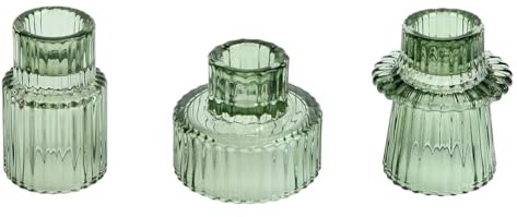 Aboiled Taper Glass Candlestick Holders Kit Candle Holders Kit for Table Centerpieces, Wedding Decor and Party D