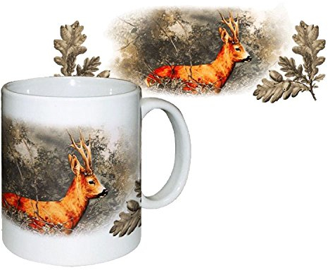 Jagd Kaffee Tasse, Pott, Mug, Keramik Topf, Geschenkidee Motiv Bock