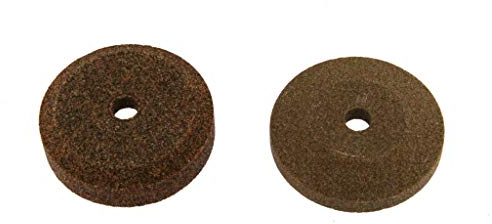 COPPIA N° 2 SMERIGLI PER AFFILATOIO AFFETTATRICE SIRMAN DIAMETRO 40, FORO 6 mm, ALTEZZA: 11 E 8 mm