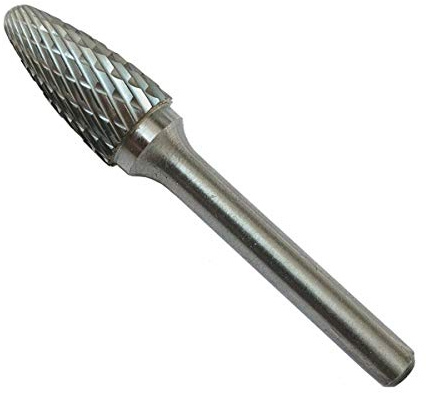 Weischer® Frässtift Rundbogen Ø 10 mm I Rotationsfräser Wolframcarbid Hartmetallfräser Fräskopf I 6 mm Schaft