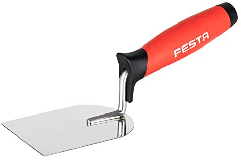 Paddle 80 Truelle plate pour maçonnerie, mastic, brique et mortier, ciment, coulis ou jeu fin, construction robuste en acier inoxydable avec poignée antidérapante, style européen – Nouveau design