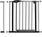 CCLIFE Treppenschutzgitter Türschutzgitter Absperrgitter Treppengitter Ohne Bohren Y-Spindel 14cm Verlängerung Gitter für Haustier Kindergitter, Farbe:Schwarzes Gitter mit 7cm Verlängerung