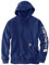 Carhartt Herren-Sweatshirt mit Langen Ärmeln, mittelschwer, Normale und große Größen, Scout Blue Heather, M