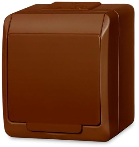 Hermes Luftschlauchdose Einzeln mit/u 16A IP44 braun GNT 0321-06 Elektro-Plast Sitzplatz 5901130483068
