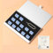 12 Slots Phone Nano SIM Card Holder, Ultrathin Premium Aluminum Alloy Nano SIM Card case, with sim Card Removal Tool 2pcs Eject Pins (Silver Color)