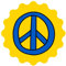 6st Premium Aufkleber Friedenstaube Ukraine Frieden Stand with Ukraine Fahne Autoaufkleber Peace Flagge no war Sticker für Auto Handy Laptop (Design 10)